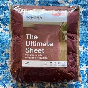 Sonoma 400 count plum 4 piece sheet set QUEEN